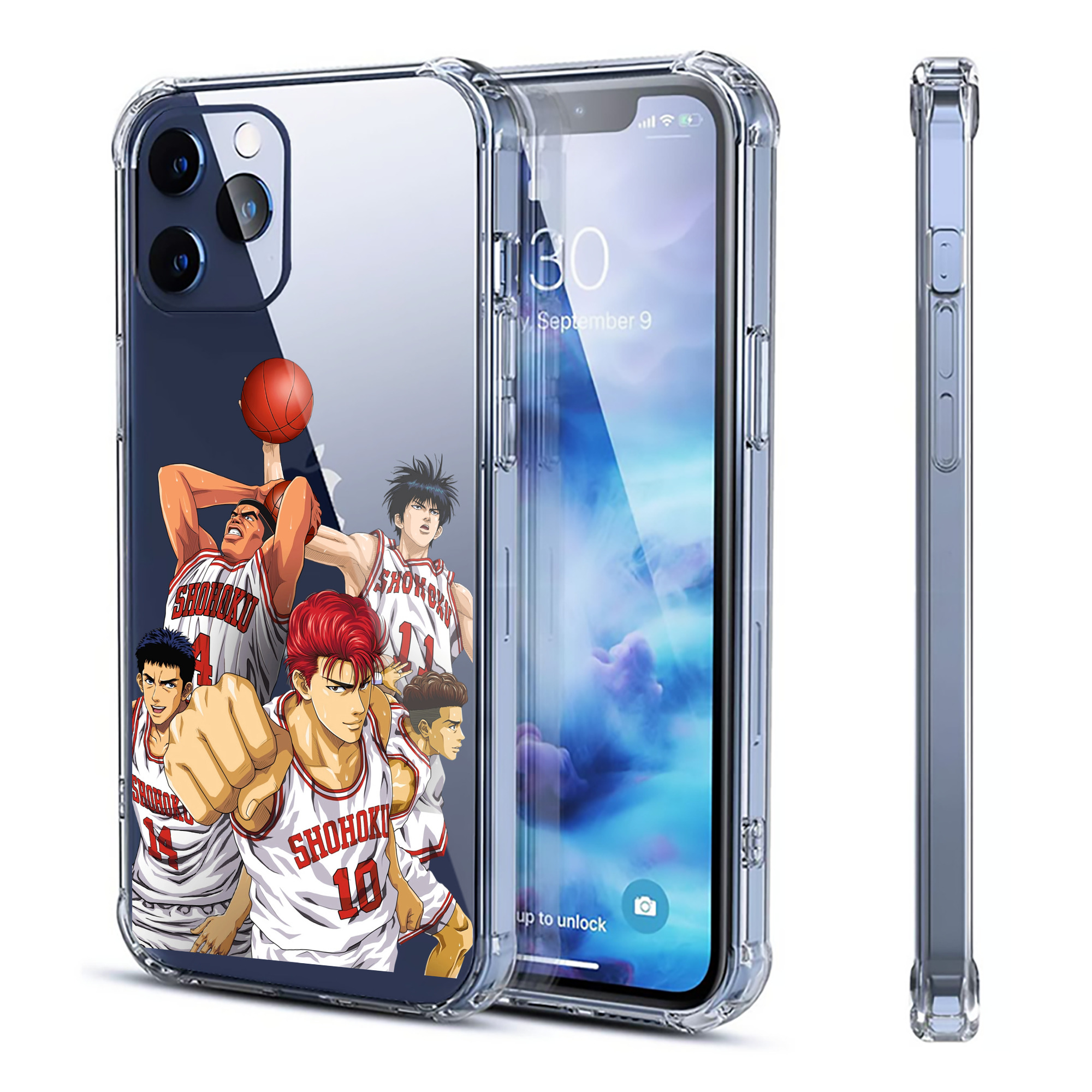 （画像用） SLAM DUNK／スラムダンク 【iPhone 12シリーズ対応】透明スマホケース（クリアソフトケース）